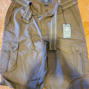 Beverly Hills Polo Club Gunshot Grey Cargo Shorts